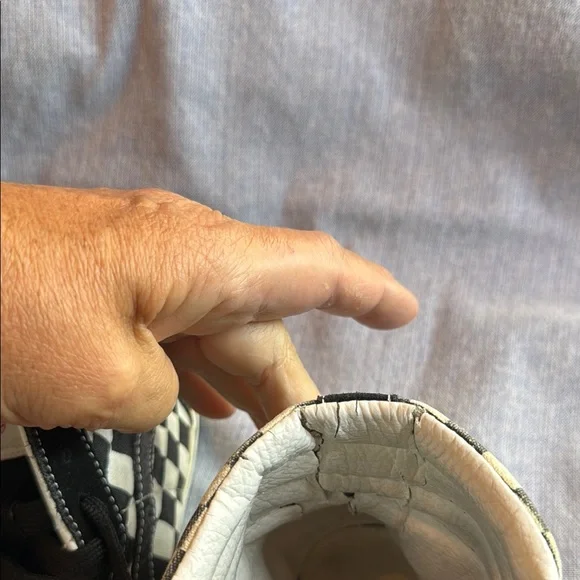 Vans Black and White High-Top Sneakers - Picture 10 of 12